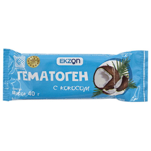 ჰემატოგენი ქოქოსით ფილა 40გრ  #1