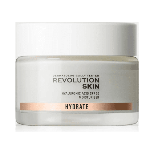 რევოლუშენი - Skincare Hyaluronic Acid სახის კრემი დამატენიანებელი SPF 30 50მლ