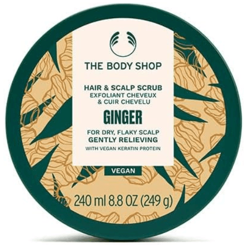 ბოდი შოპი - მშრალი/ქერტლიანი თმის და სკალპის რბილი სკრაბი ჯინჯერი 50მლ