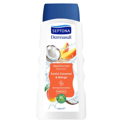 სეპტონა - შხაპის გელი დერმასოფტი ქოქოსი და მანგო 400მლ