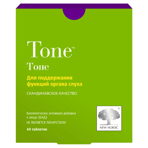 ნიუ ნორდიკი ტონი სმენის და სისხლის მიმოქცევის გაუმჯობესება ტაბლეტი #60