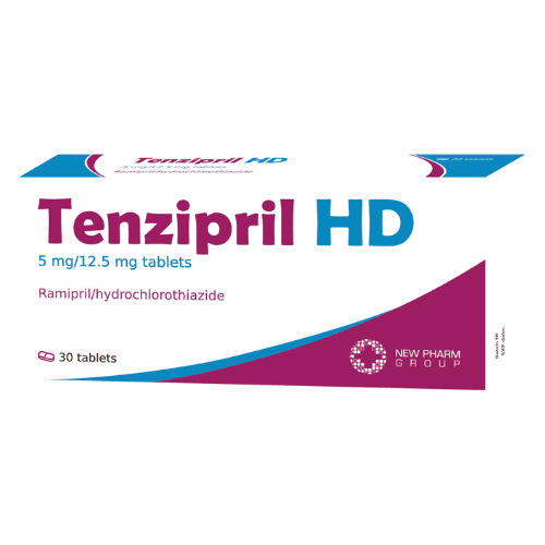ტენზიპრილი HD ტაბლეტი 5მგ+12.5მგ #30