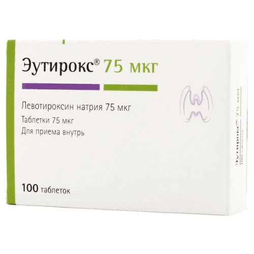 ეუთიროქსი ტაბლეტი  75მკგ #100