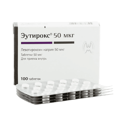 ეუთიროქსი ტაბლეტი  50მკგ #100