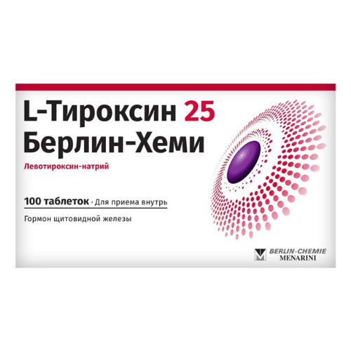 ლ-თიროქსინი ბერლინ-ჰემი ტაბლეტი  25მკგ #100