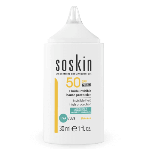 სოსკინ - მზისგან დამცავი უხილავი ფლუიდი SPF50 30მლ