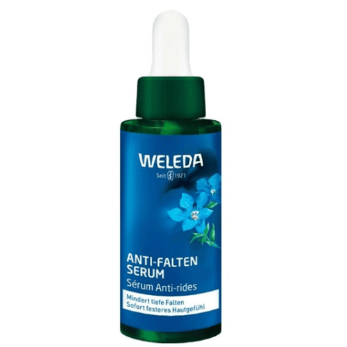 ველედა - ლურჯი გენცია სახის შრატი ნაოჭების/შავი წრეების საწინააღმდეგო 30მლ