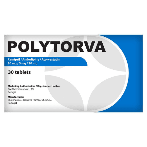 პოლიტორვა ტაბლეტი 10მგ+5მგ+20მგ #30