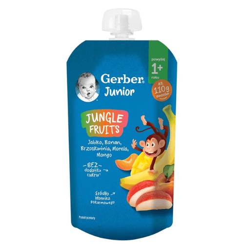 გერბერი - პაუჩი ვშლი. ბანანი და მანგო /12თვ+/ 110გრ