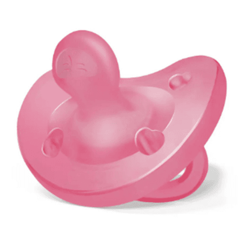 ჩიკო - მატყუარა სილიკონის  ვარდისფერი /6-16თვ/