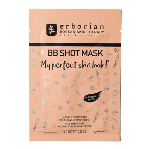 ერბორიანი - BB სახის ნიღაბი ქსოვილის ანტიოქსიდანტ. დამატენიანებელი/ელასტიურობის აღმდგენი 14გრ