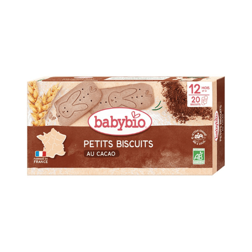 ბეიბიბიო - ბისკვიტი ფრანგული კაკაოთი /12თვ+/ 160გრ