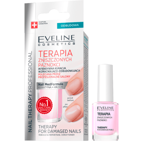 ეველაინი - ფრჩხილის ლაქი აღმდგენი კერატინით 12მლ