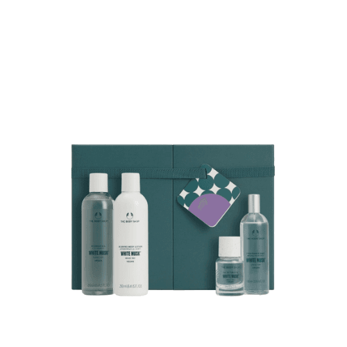 ბოდი შოპი - სასაჩუქრე ნაკრები AYR25 G4 თეთრი მუშკი შხ.გელი 250მლ. მისტი 100მლ. სუნამო 30 მლ 45089