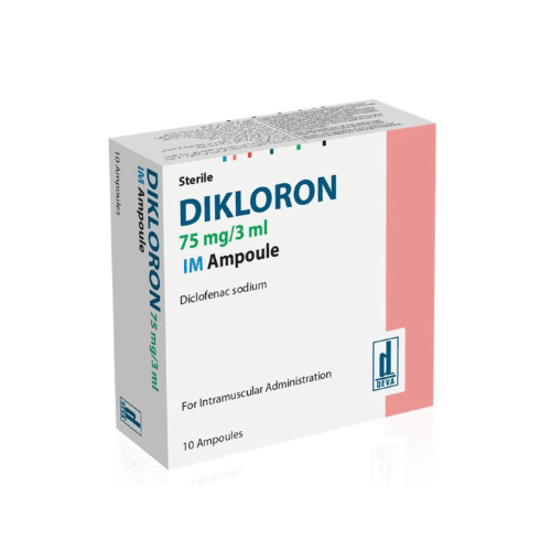 დიკლორონი ი/მ ხსნარი საინექციო 75მგ/3მლ ამპულა #10