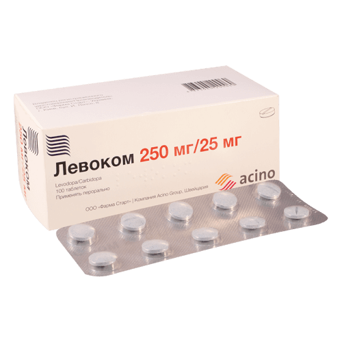 ლევოკომი ტაბლეტი 250მგ+25მგ #100
