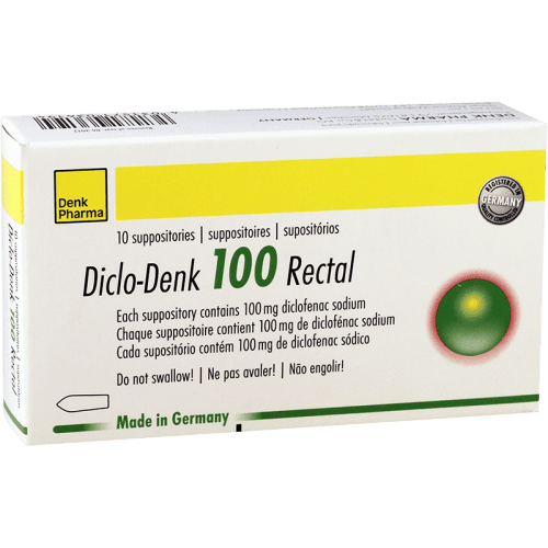 დიკლო დენკი სანთელი რექტალური 100მგ #10