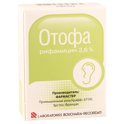 ოტოფა წვეთები ყურის 2.6% 10მლ ფლაკონი #1