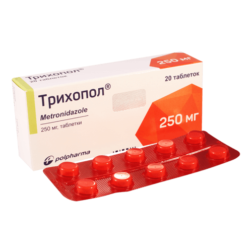 ტრიხოპოლი ტაბლეტი 250მგ #20