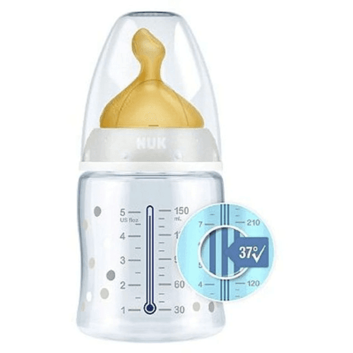 ნუკი - ბოთლი - პპ 150მლ + საწ. ლატ. ტემპერატურის ინდიკატორით