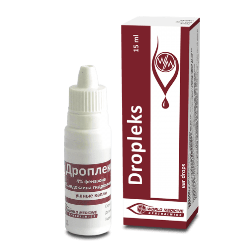 დროპლექსი წვეთები ყურის 15მლ ფლაკონი #1