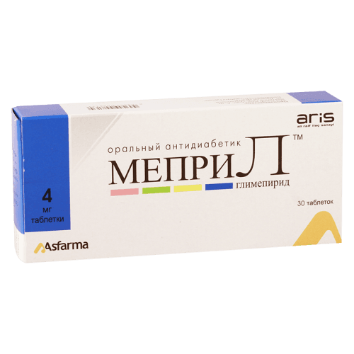 მეპრილი ტაბლეტი 4მგ #30