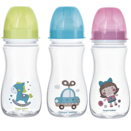 კანპოლი - ბოთლი ანტიკოლიკური ფართოყელიანი 'სათამაშოები' 300მლ