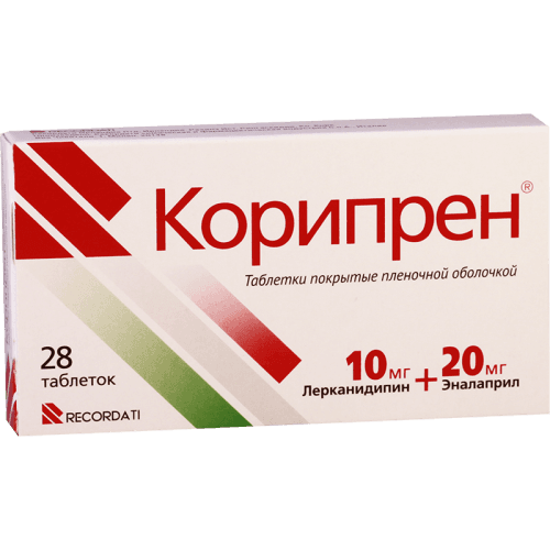კორიპრენი ტაბლეტი 10მგ+20მგ #28