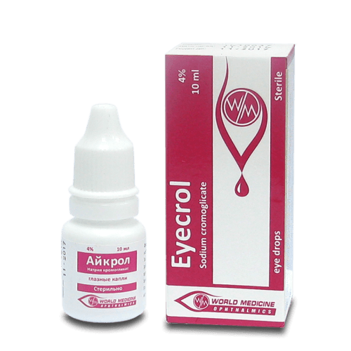 აიკროლი წვეთები თვალის 4% 10მლ ფლაკონი #1