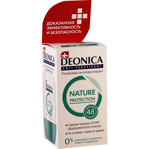 დეონიკა - დეოდორანტი ბურთ ბუნებრივი დაცვა 50მლ