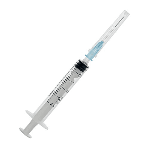 შპრიცი  3 მლ დგუშით 23G (0.6X25მმ) /Luer Lock/ #1