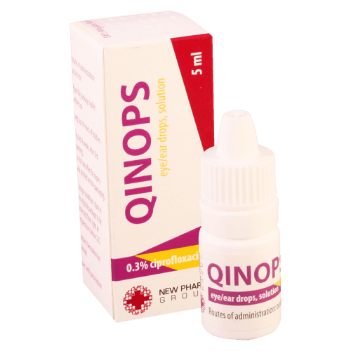 ქინოფსი წვეთები თვალის/ყურის 0.3% 5მლ ფლაკონი #1