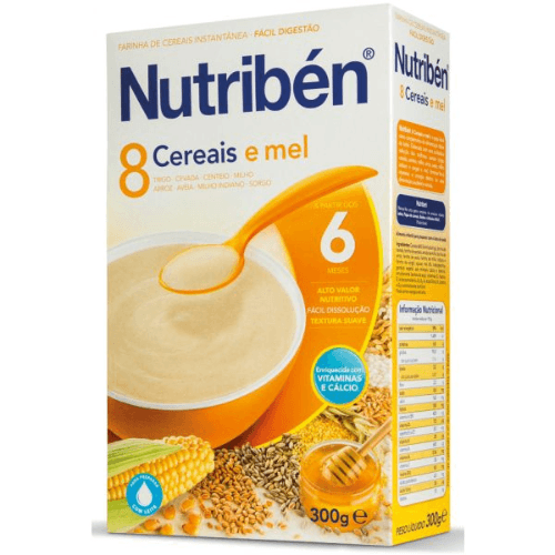 ნუტრიბენი - ფაფა ურძეო თაფლით 8 მარცვალი /6თვ+/ 300გრ