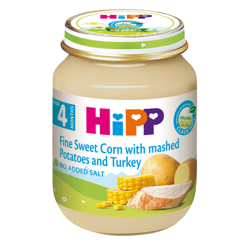 ჰიპი - სადილი ინდაური კარტოფილით და ტკბილი სიმინდით /4თვ+/ 125გრ