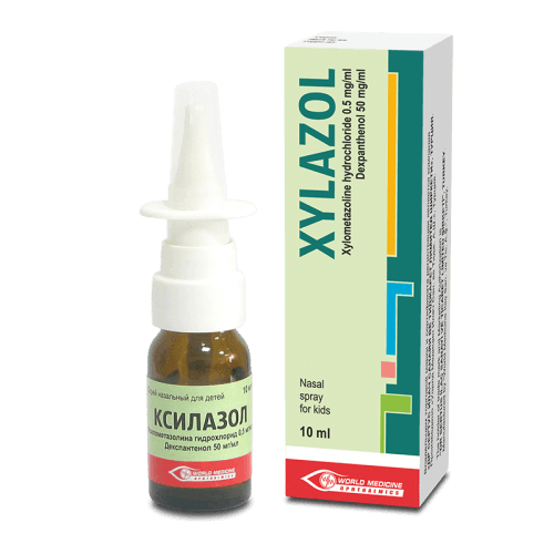 ქსილაზოლი სპრეი ცხვირის (0.5მგ+50მგ)1მლ 10მლ ფლაკონი #1