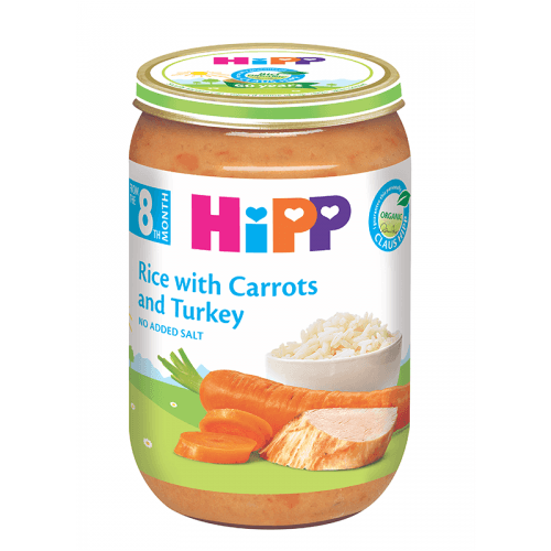 ჰიპი - სადილი ხბო ბრინჯით და სტაფილოთი /4თვ+/ 190გრ