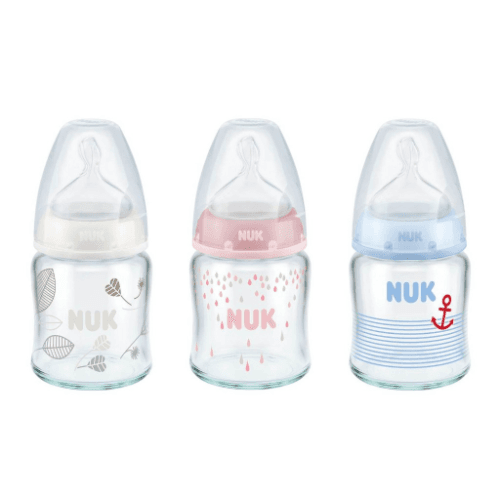 ნუკი - ბოთლი - შუშა 120მლ + საწ. სილ