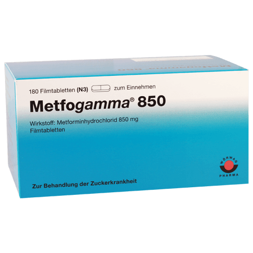 მეტფოგამა ტაბლეტი  850მგ #180