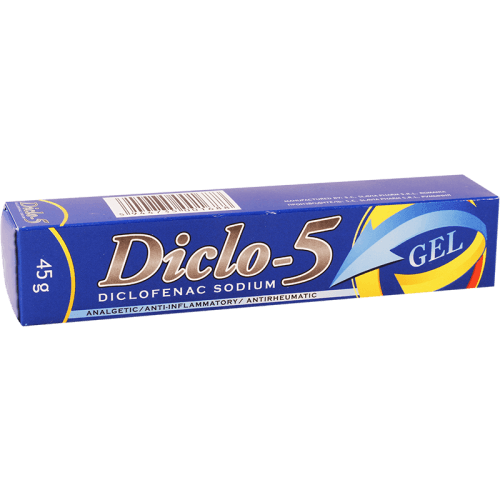 დიკლო-5 გელი 5% 45გრ ტუბი #1