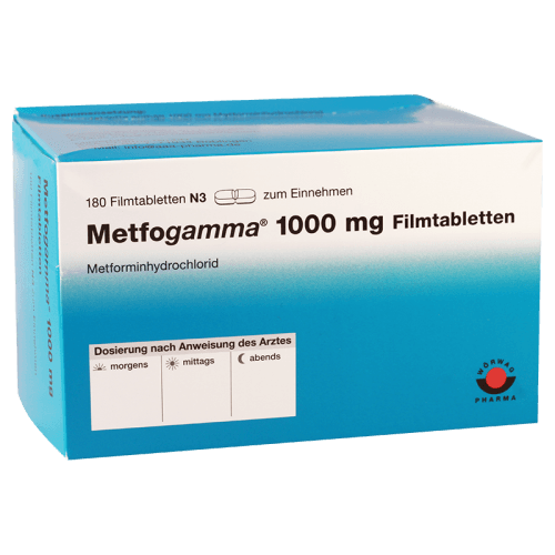 მეტფოგამა ტაბლეტი 1000მგ #180