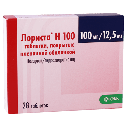 ლორისტა H ტაბლეტი 100მგ+12.5მგ #28