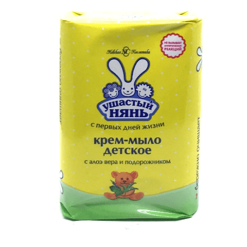 უშასტი ნიანია - კრემ-საპონი ალოე და მრავალძარღვა 90გრ