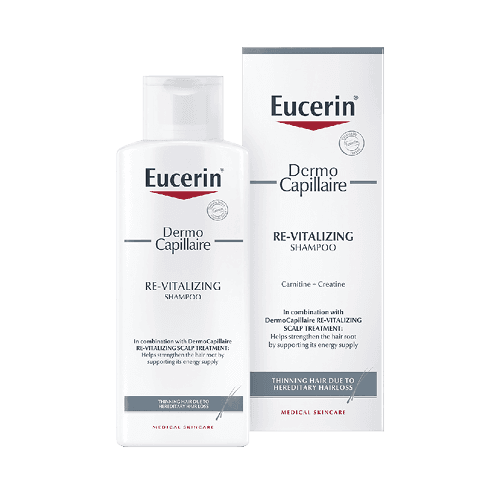 ეუცერინი - დერმოკაპილარი შამპუნი Re-vitalizing გენეტიკური თმის ცვენის საწინააღმდეგო ყველა ტიპის თმის 250მლ