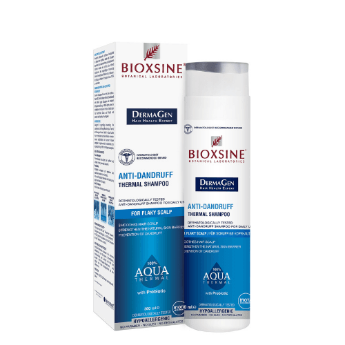 ბიოქსინი - შამპუნი აქუა თერმალი ქერტლის საწინააღმდეგო ყველა ტიპის თმის 300მლ