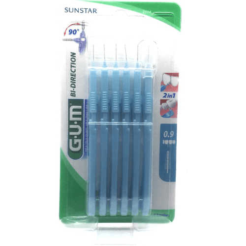 გამი - კბ/ჯაგრისი ინტერდენტალური ბი-დაირექშენი ცისფერი 0.9მმ  #6