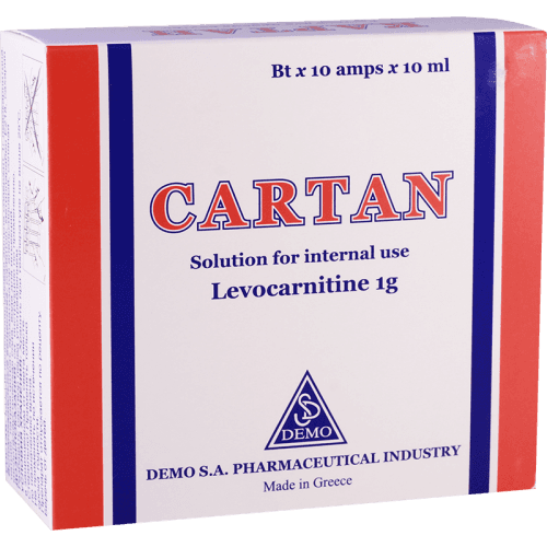 კარტანი ხსნარი ორალური 100მგ/1მლ 10მლ ფლაკონი #10