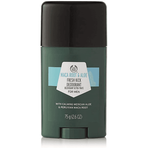 ბოდი შოპი - მამაკაცის დეოდორანტი მაკას ფესვი და ალოე. ალუმინის გარეშე 75გრ