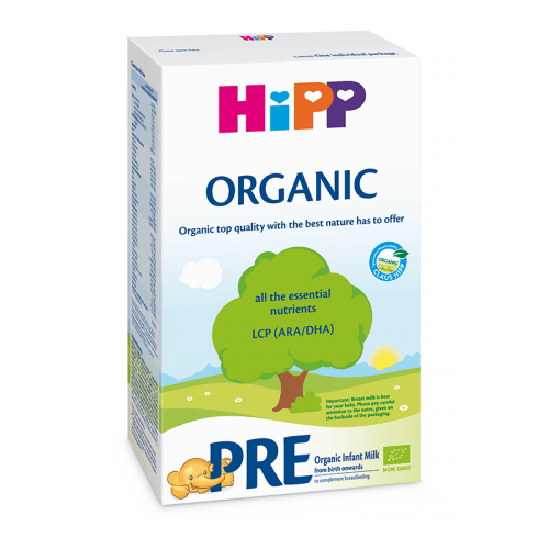 ჰიპი - რძე პრე ორგანიკი /0თვ+/ 300გრ