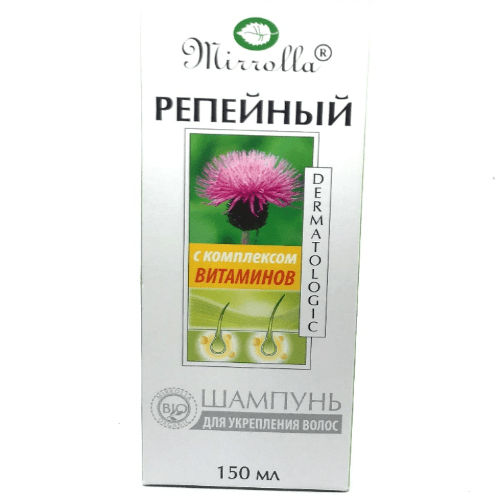 მიროლა - შამპუნი ბირკავა+ვიტამინები გამაძლიერებელი ყველა ტიპის თმის 150მლ
