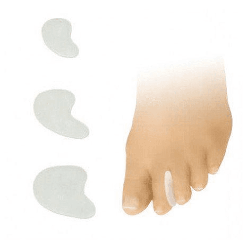 დერამედ - ფეხის თითების სილიკონის განმაცალკევებელი - ზვიგენის ფარფლი  S  #2